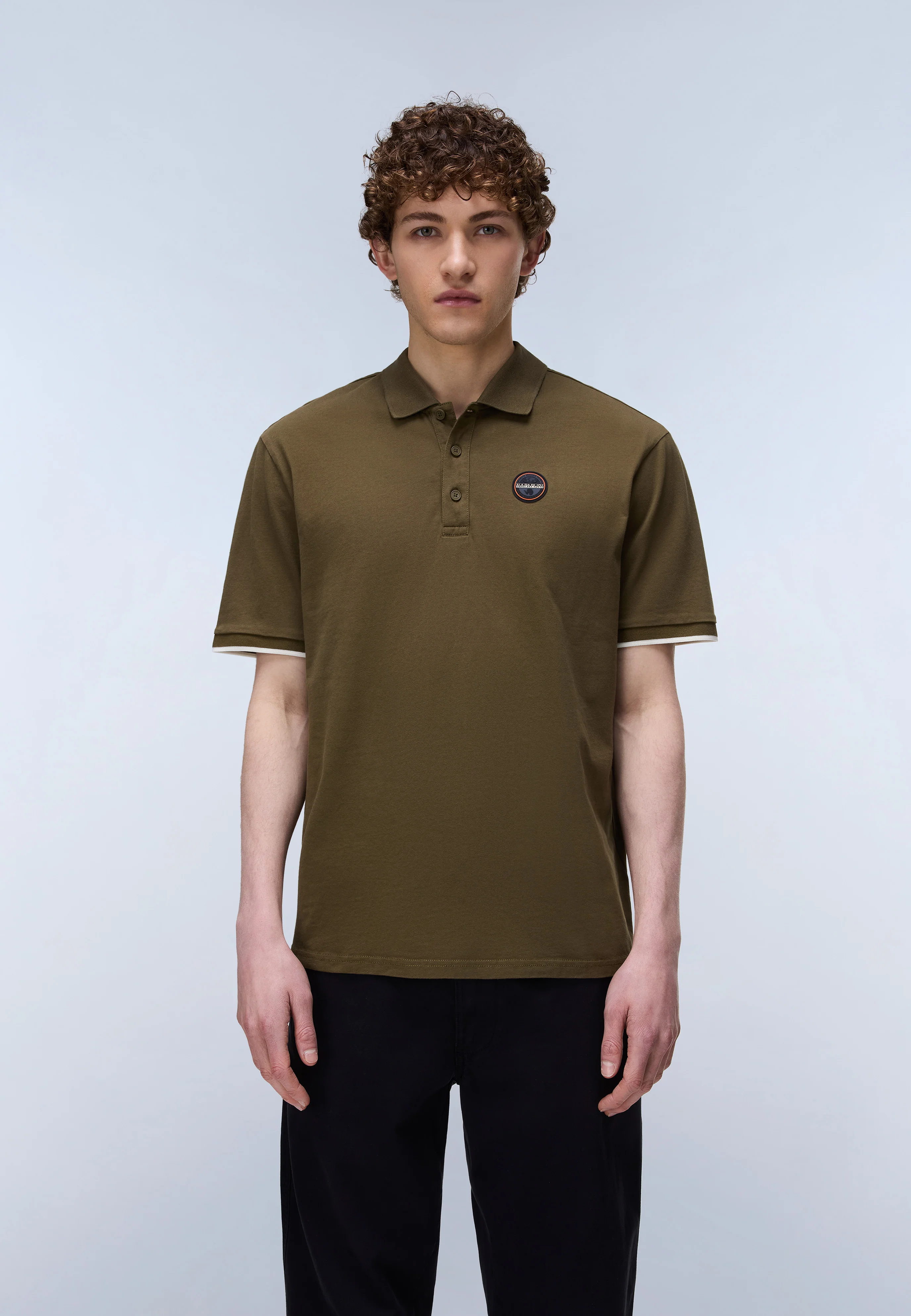 Badge Short Sleeve Polo - Image 3