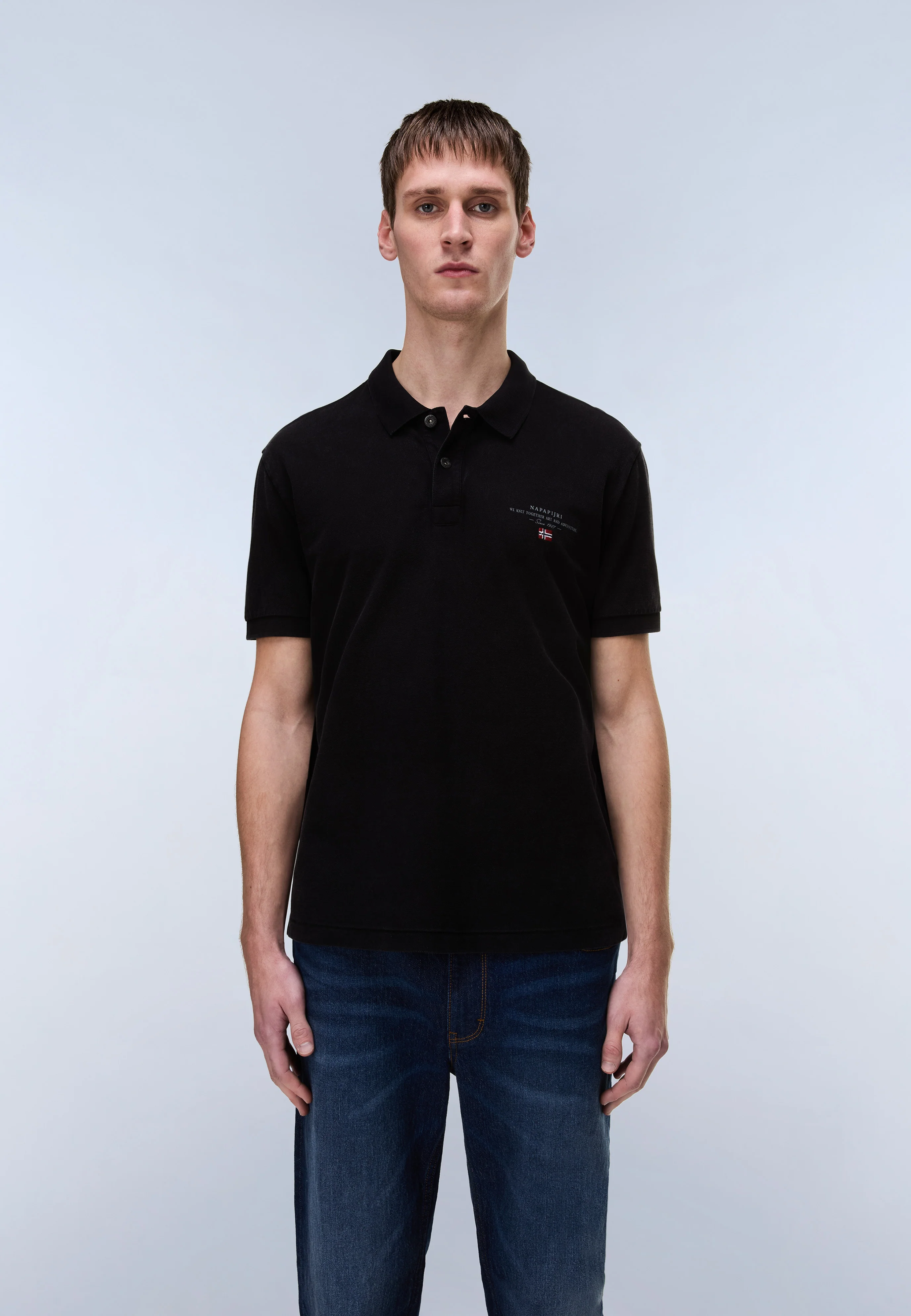 Elbas Short Sleeve Pique Polo Shirt - Image 2