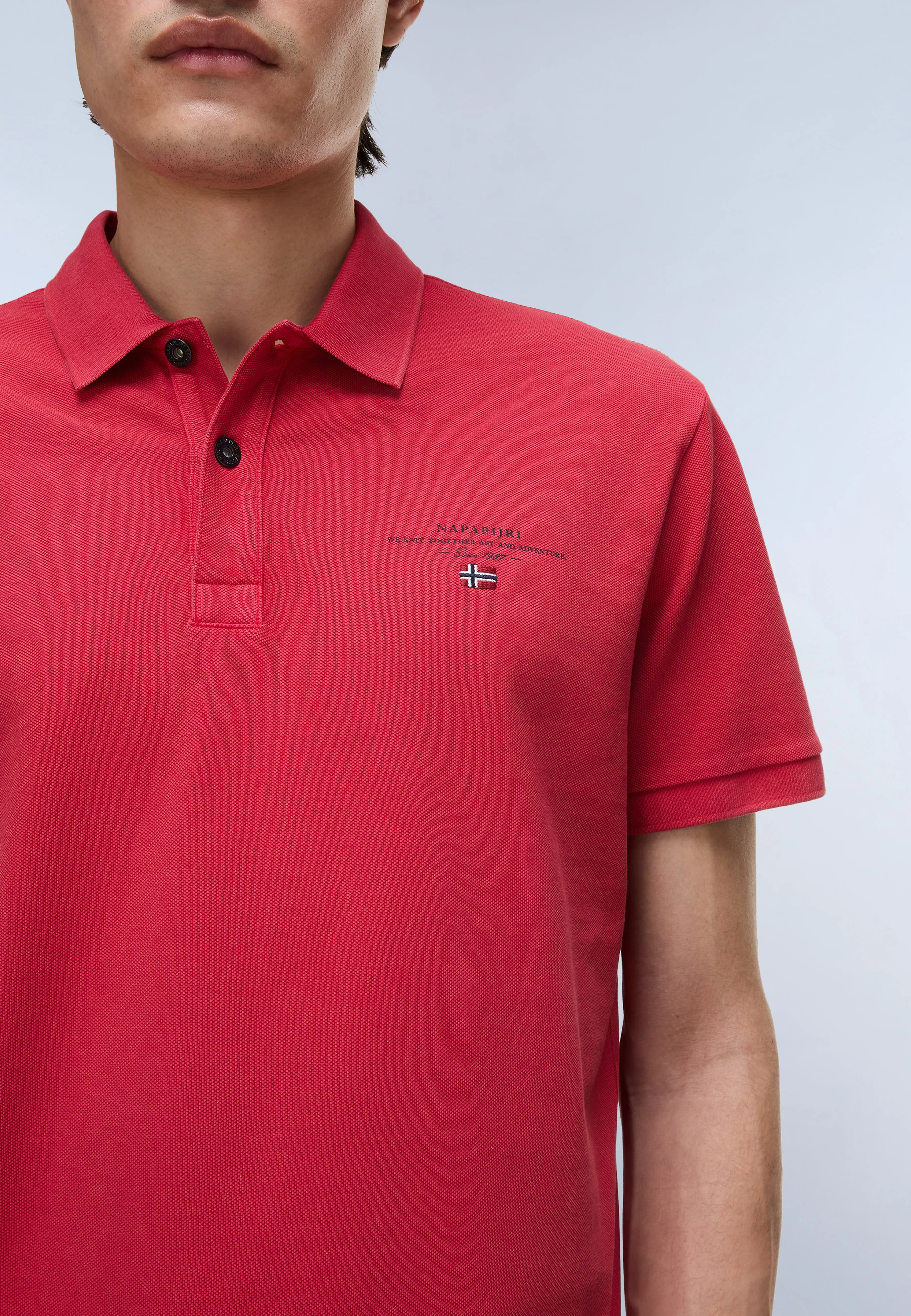 Elbas Short Sleeve Pique Polo Shirt - Image 4
