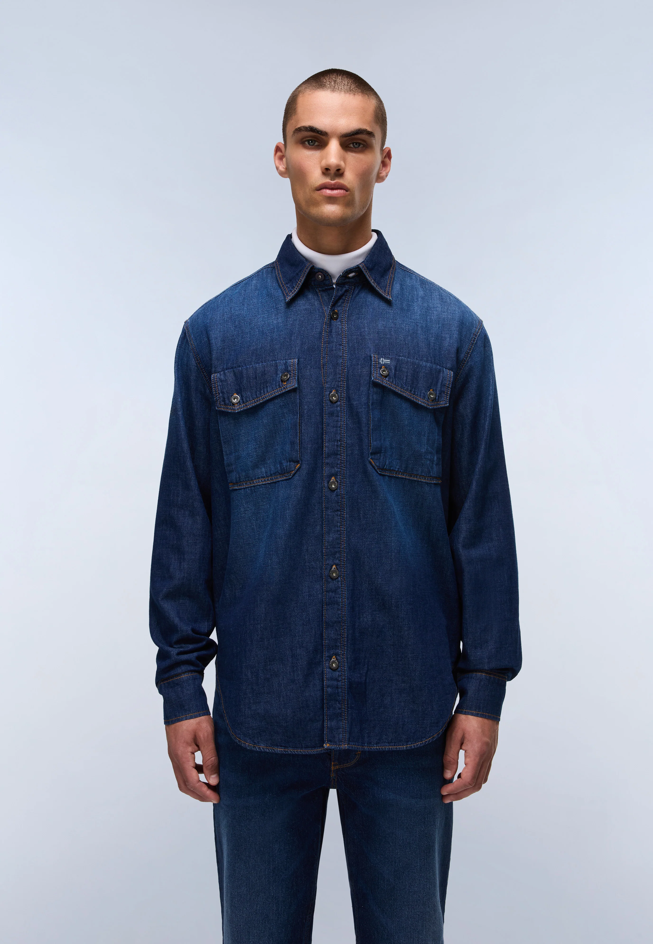 Kiene Denim Long Sleeve Shirt - Image 4