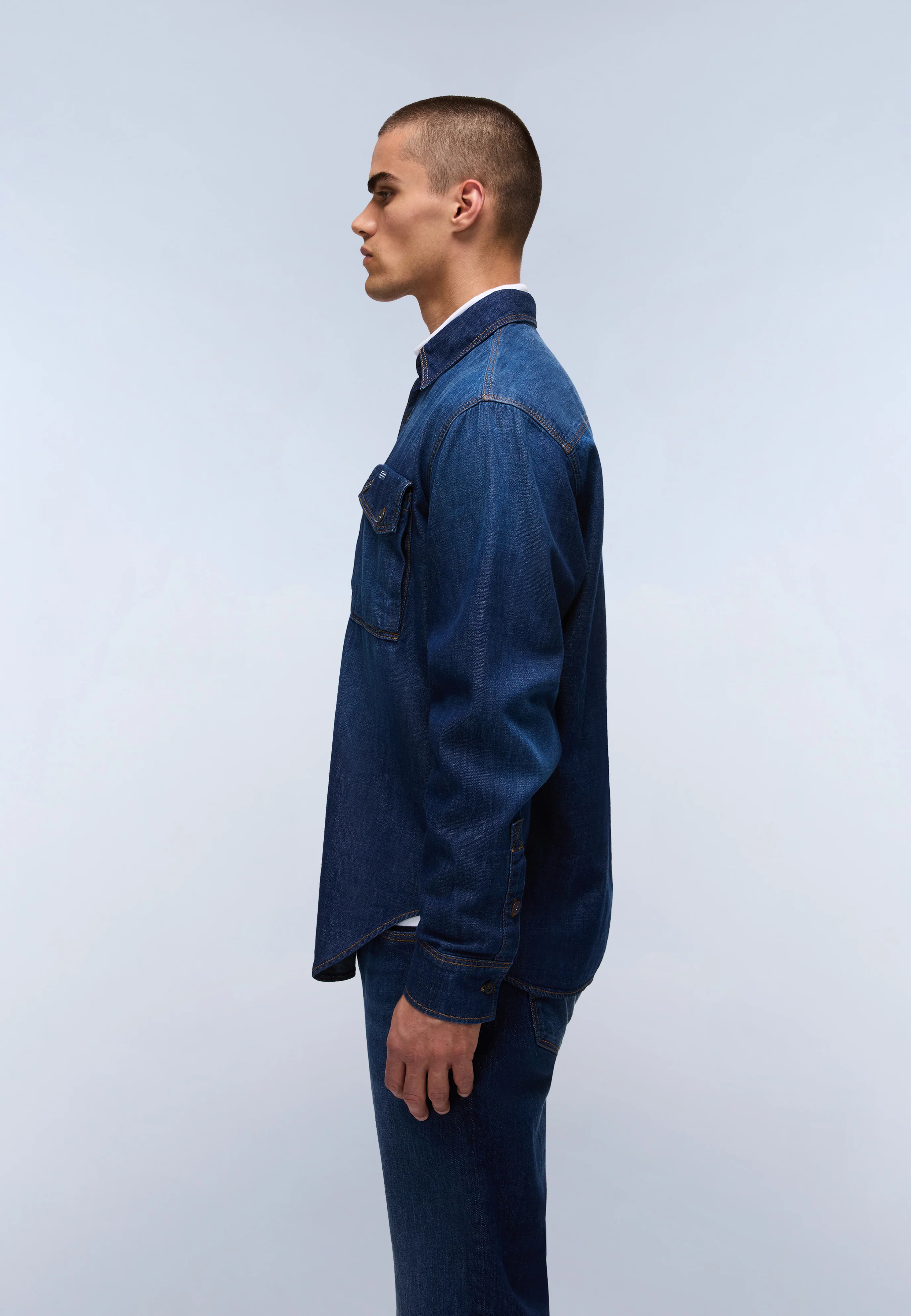 Kiene Denim Long Sleeve Shirt - Image 5