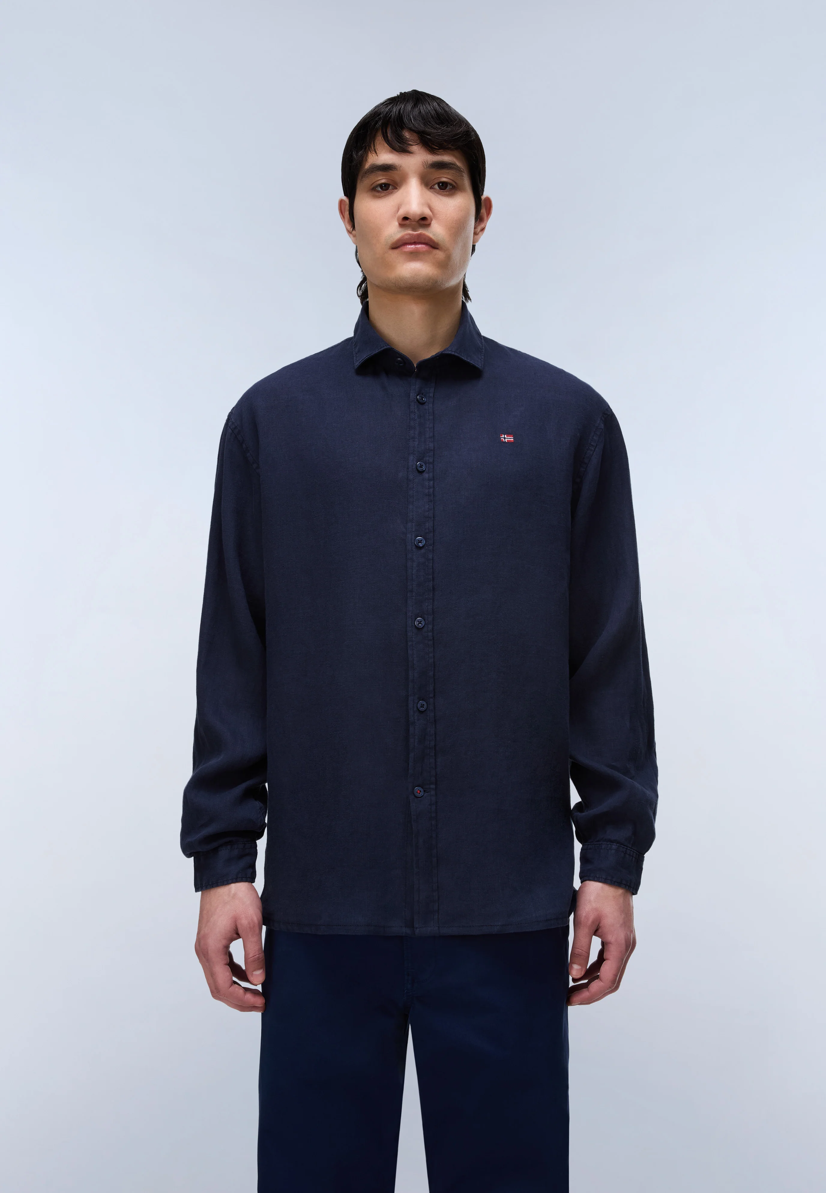 Linen Long Sleeve Shirt - Image 3