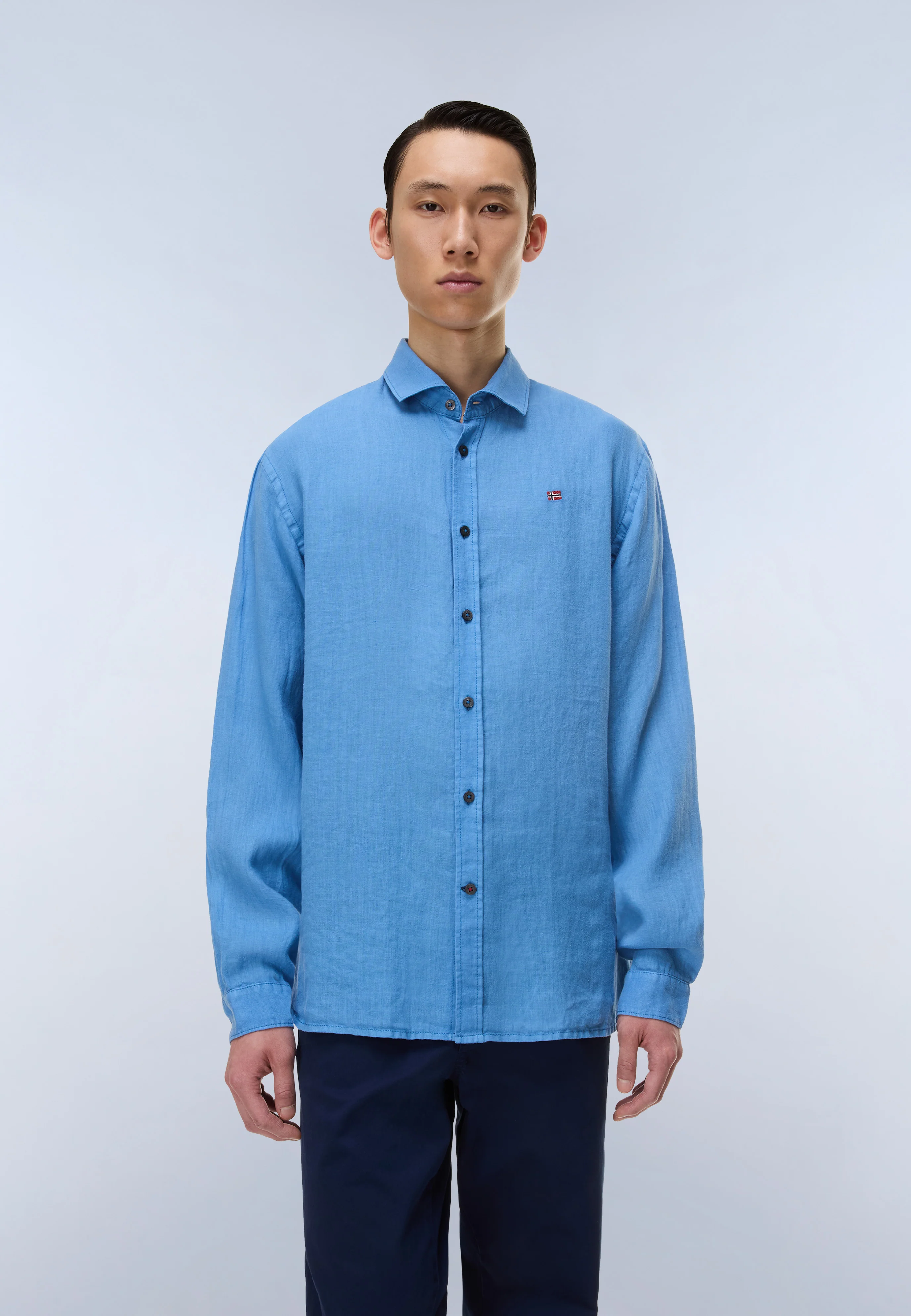 Linen Long Sleeve Shirt - Image 3
