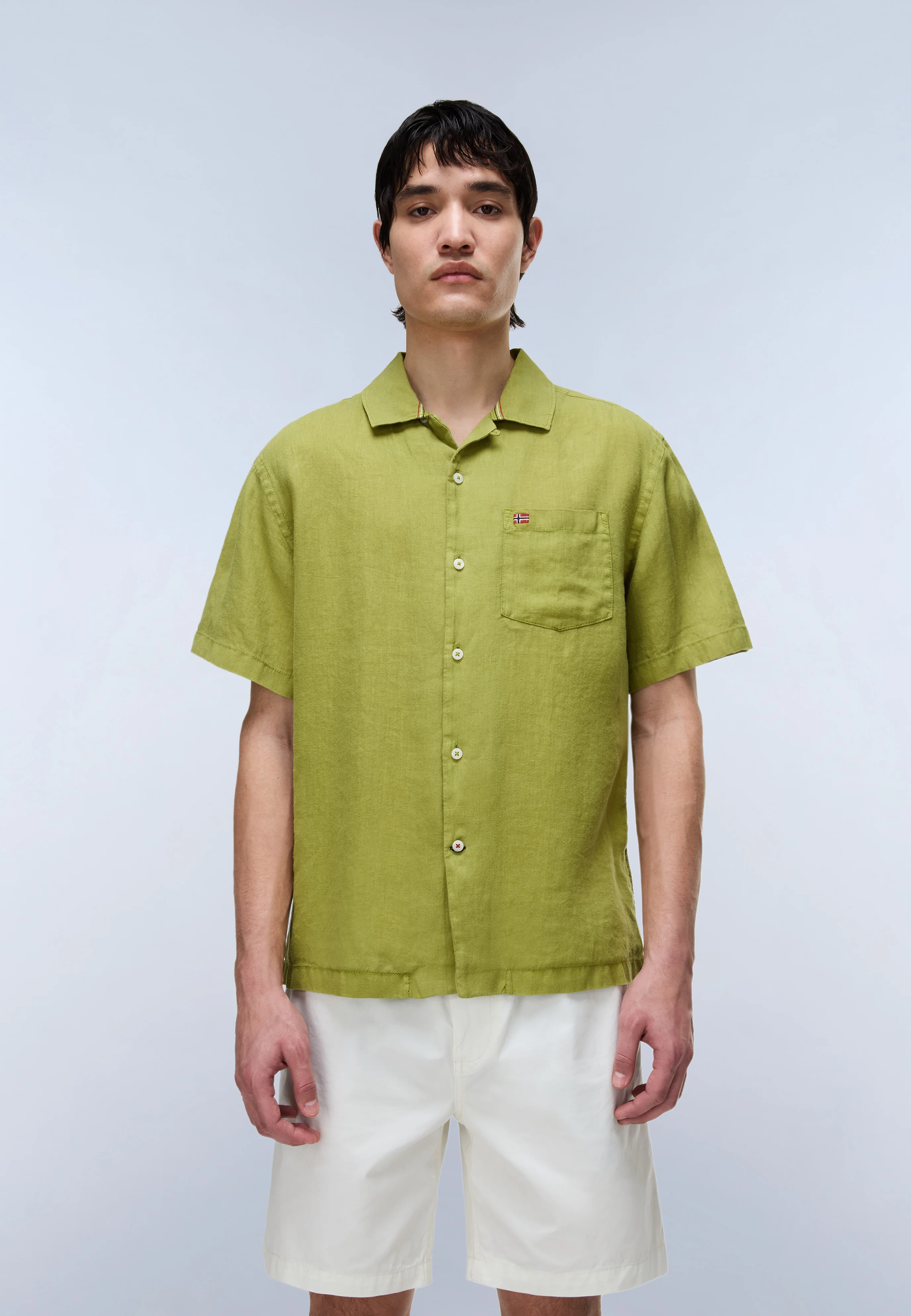 Linen Short Sleeve Shirt - Image 3