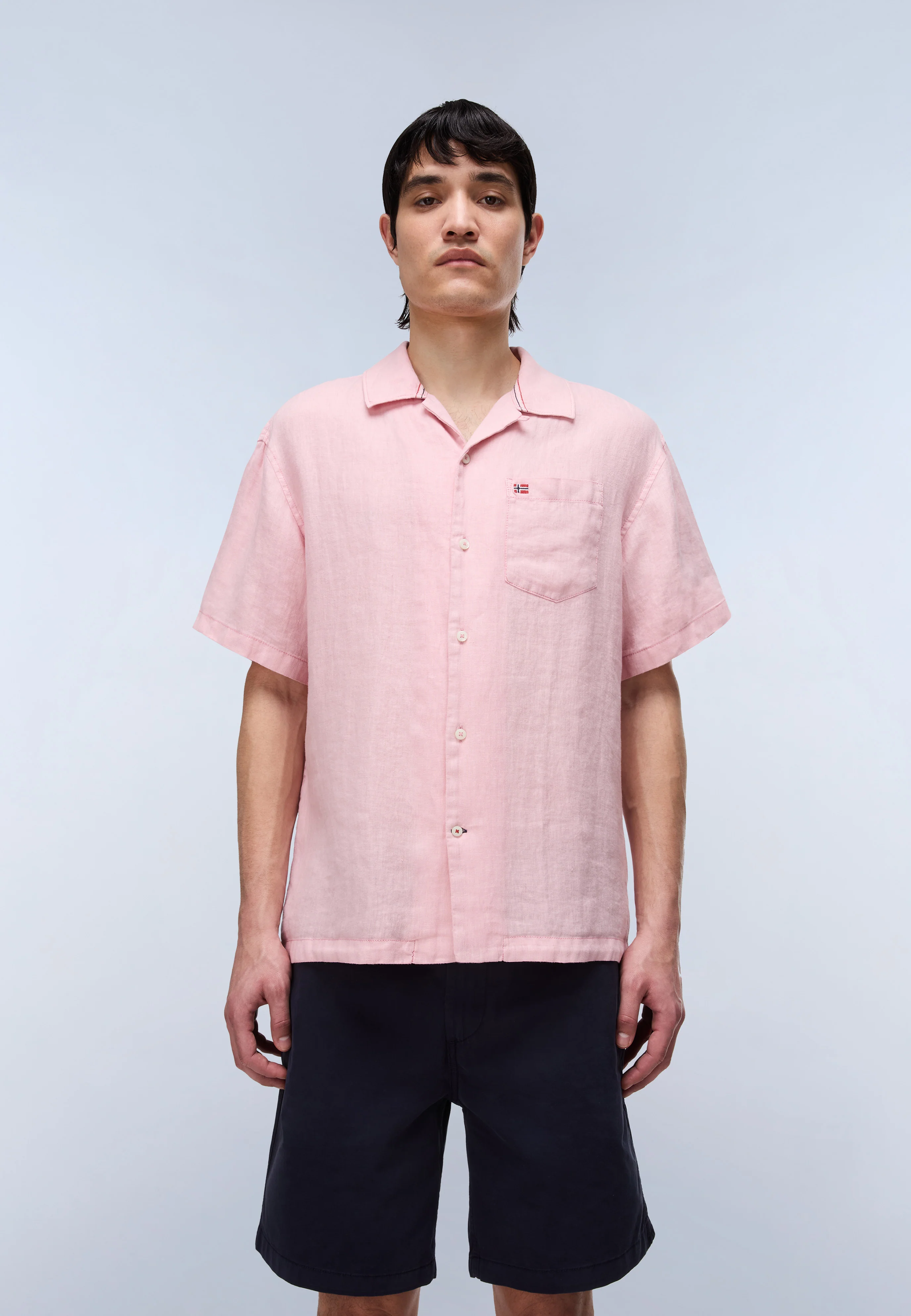 Linen Short Sleeve Shirt - Image 3