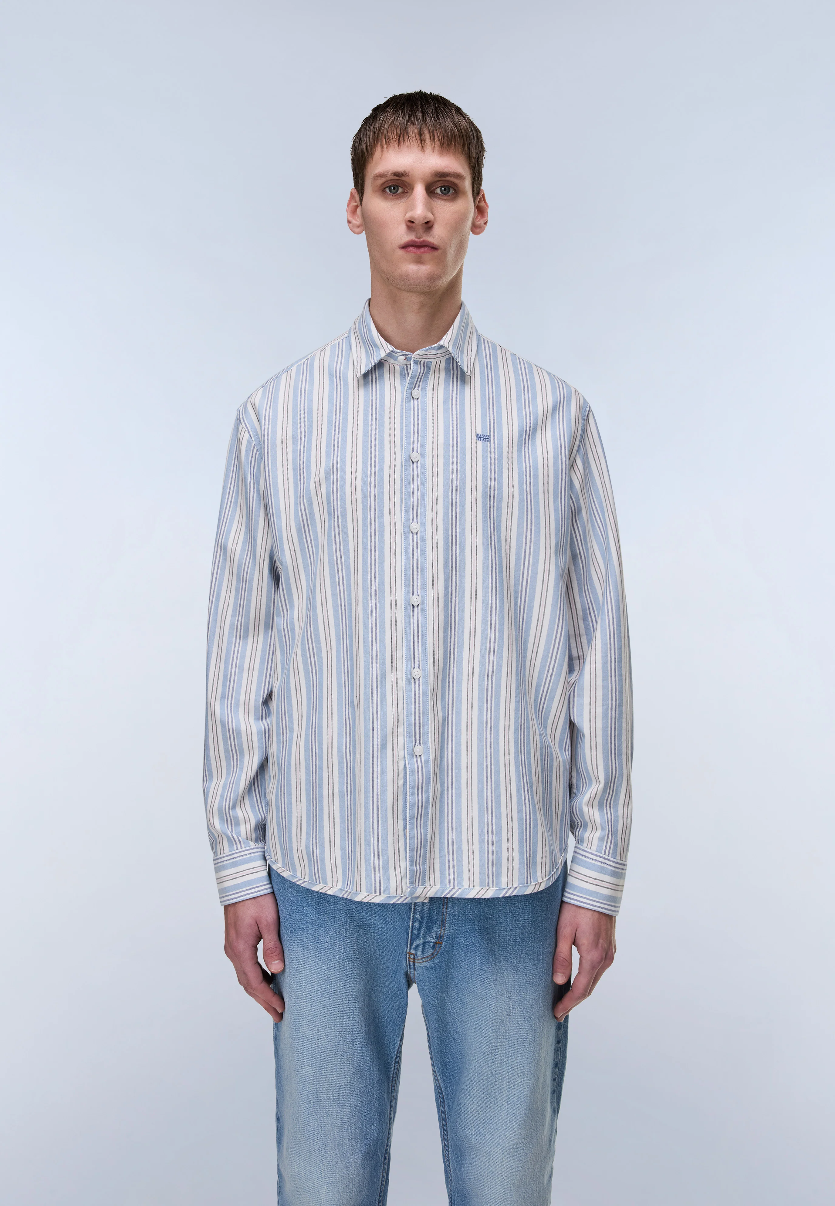 Terra Long Sleeve Oxford Cotton Shirt - Image 3