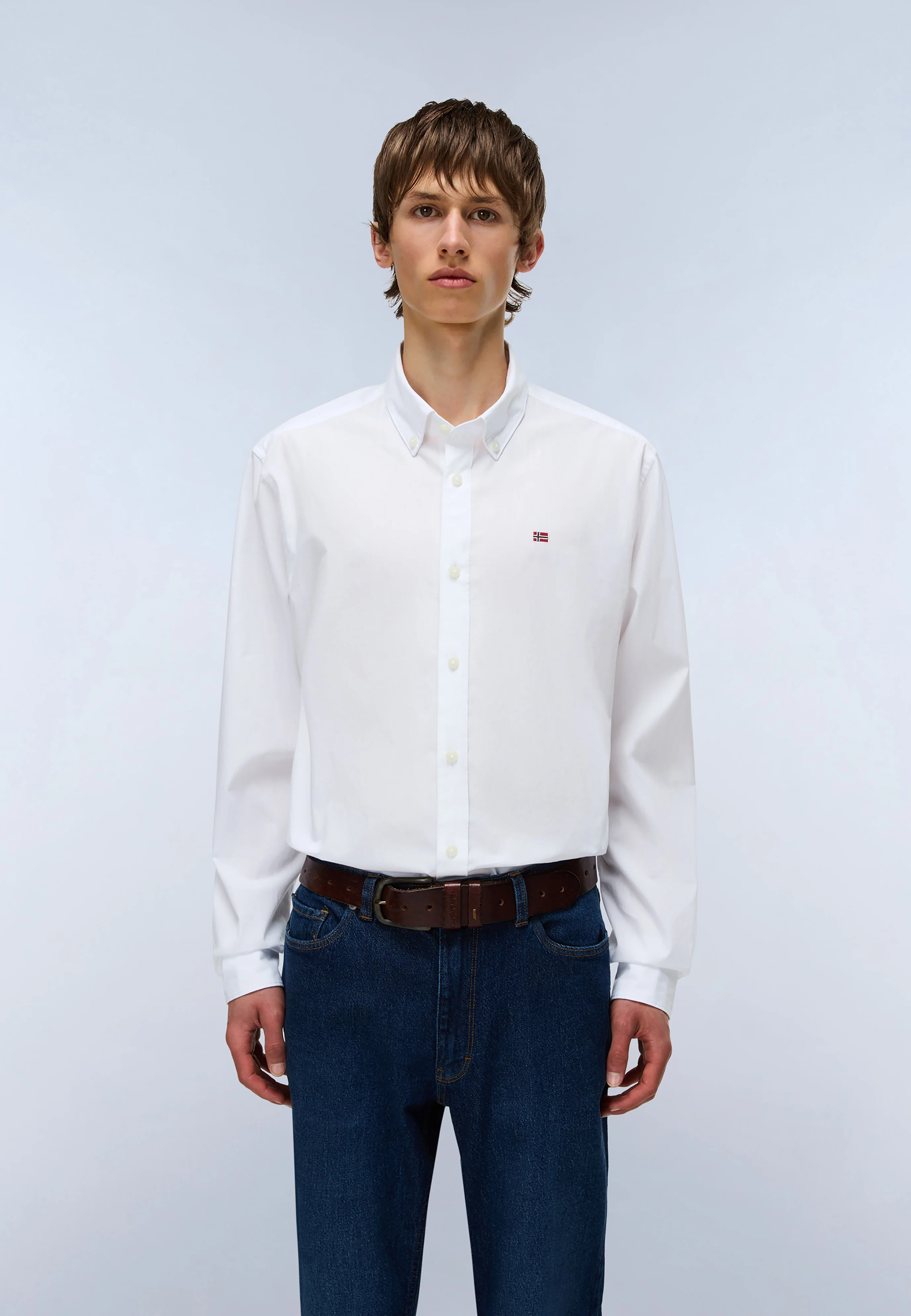 Terra Long Sleeve Poplin Cotton Shirt - Image 3